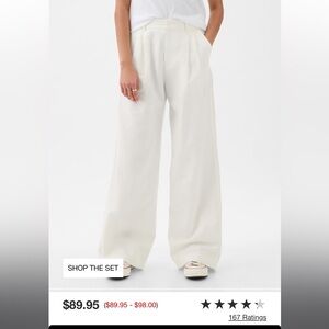 Gap summer women’s linen pants wide leg sz 14